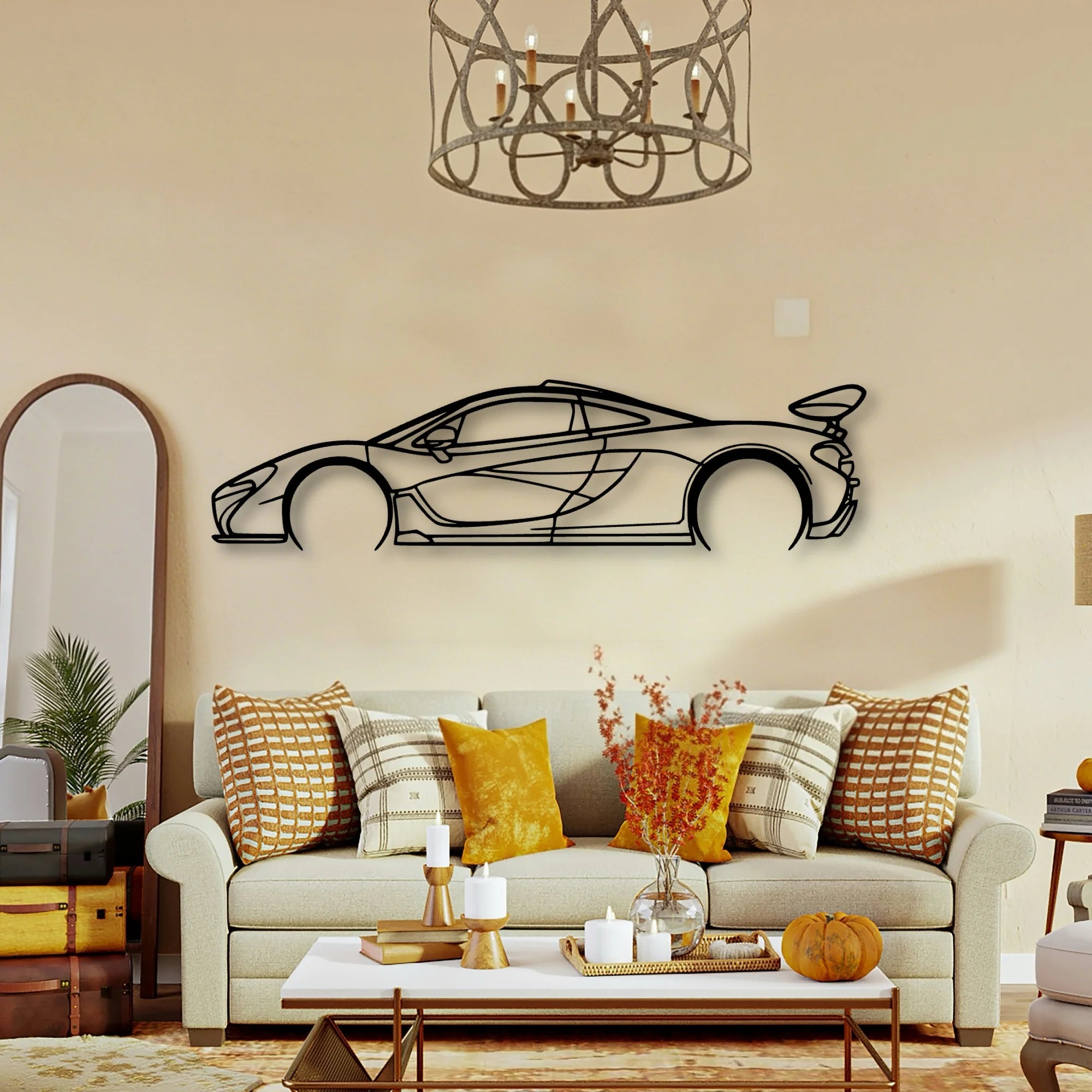P1 Classic Silhouette Metal Wall Art - Tinvibe