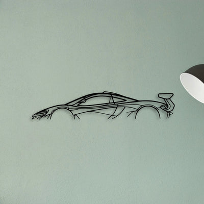 P1 GTR 2015 Classic Silhouette Metal Wall Art - Tinvibe