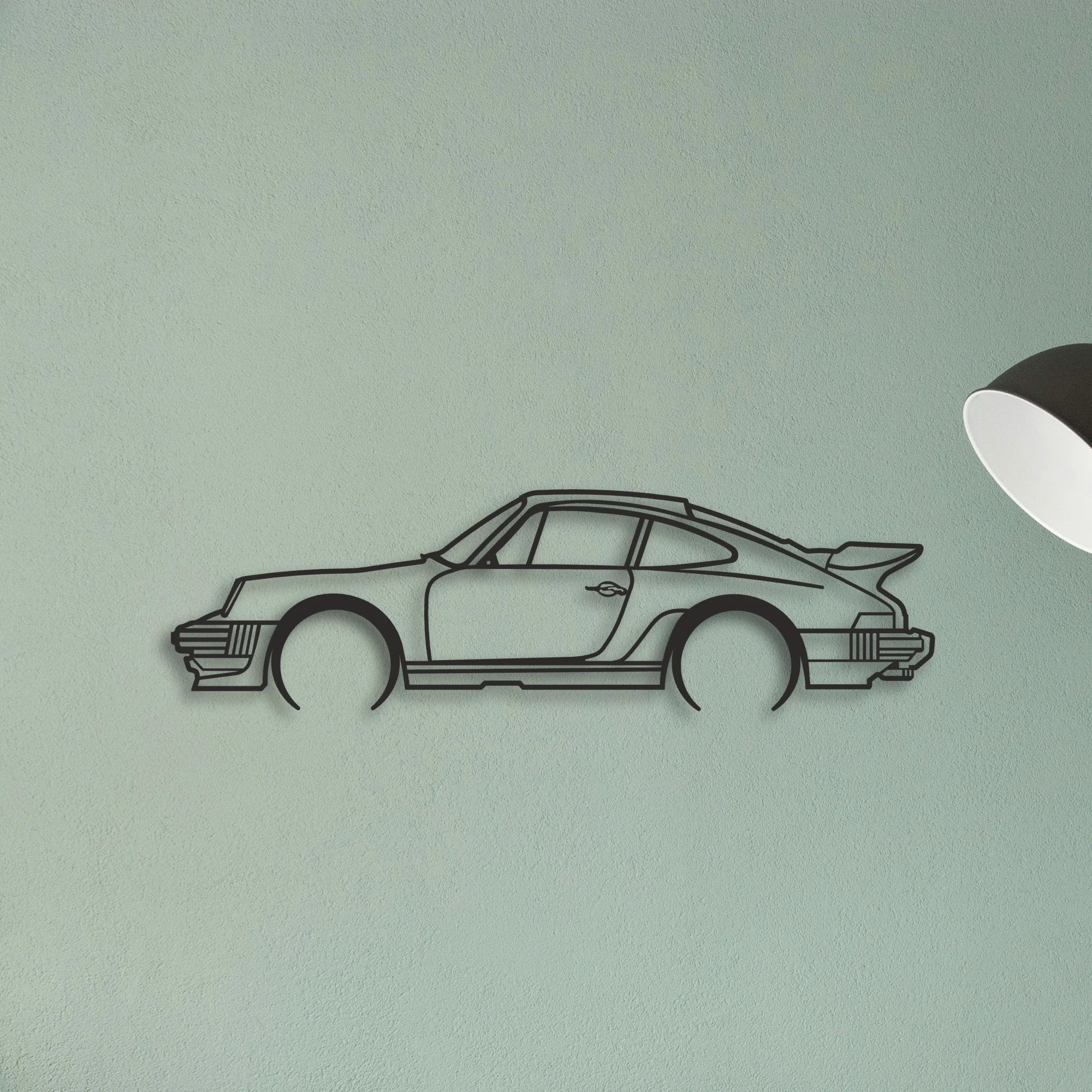 PORSCHE Classic Silhouette Metal Wall Art - Tinvibe