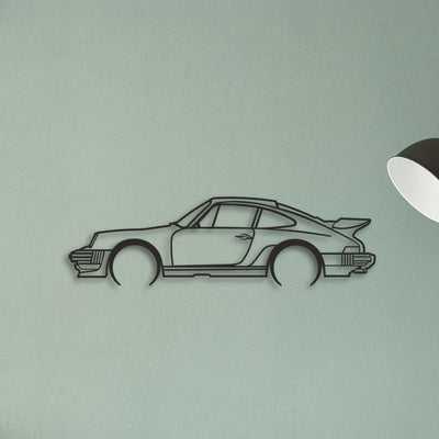 PORSCHE Classic Silhouette Metal Wall Art - Tinvibe