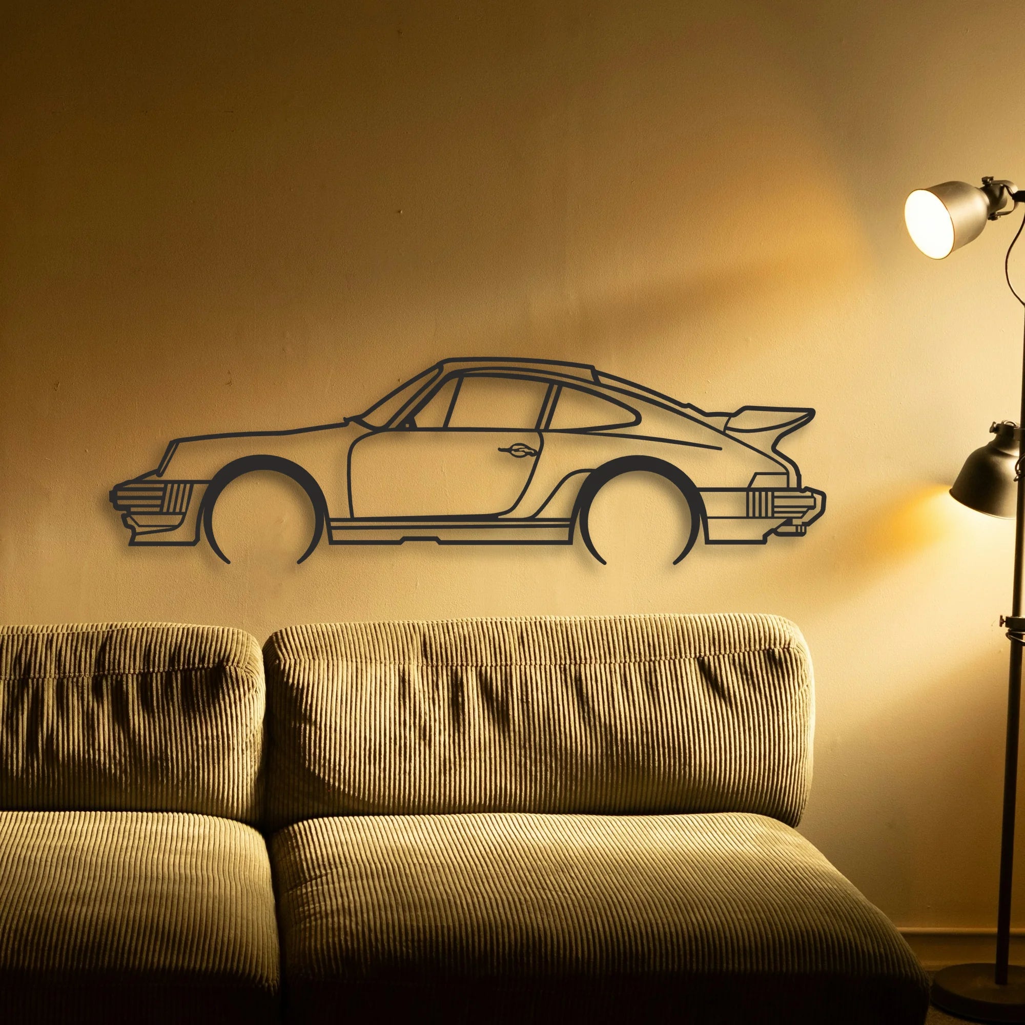 PORSCHE Classic Silhouette Metal Wall Art - Tinvibe