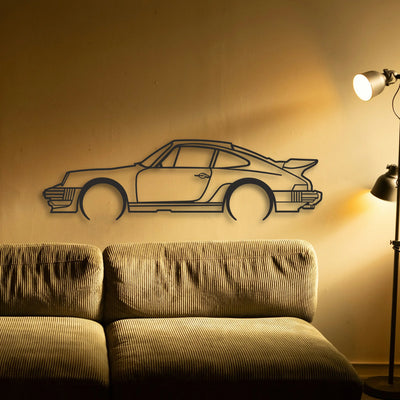 PORSCHE Classic Silhouette Metal Wall Art - Tinvibe