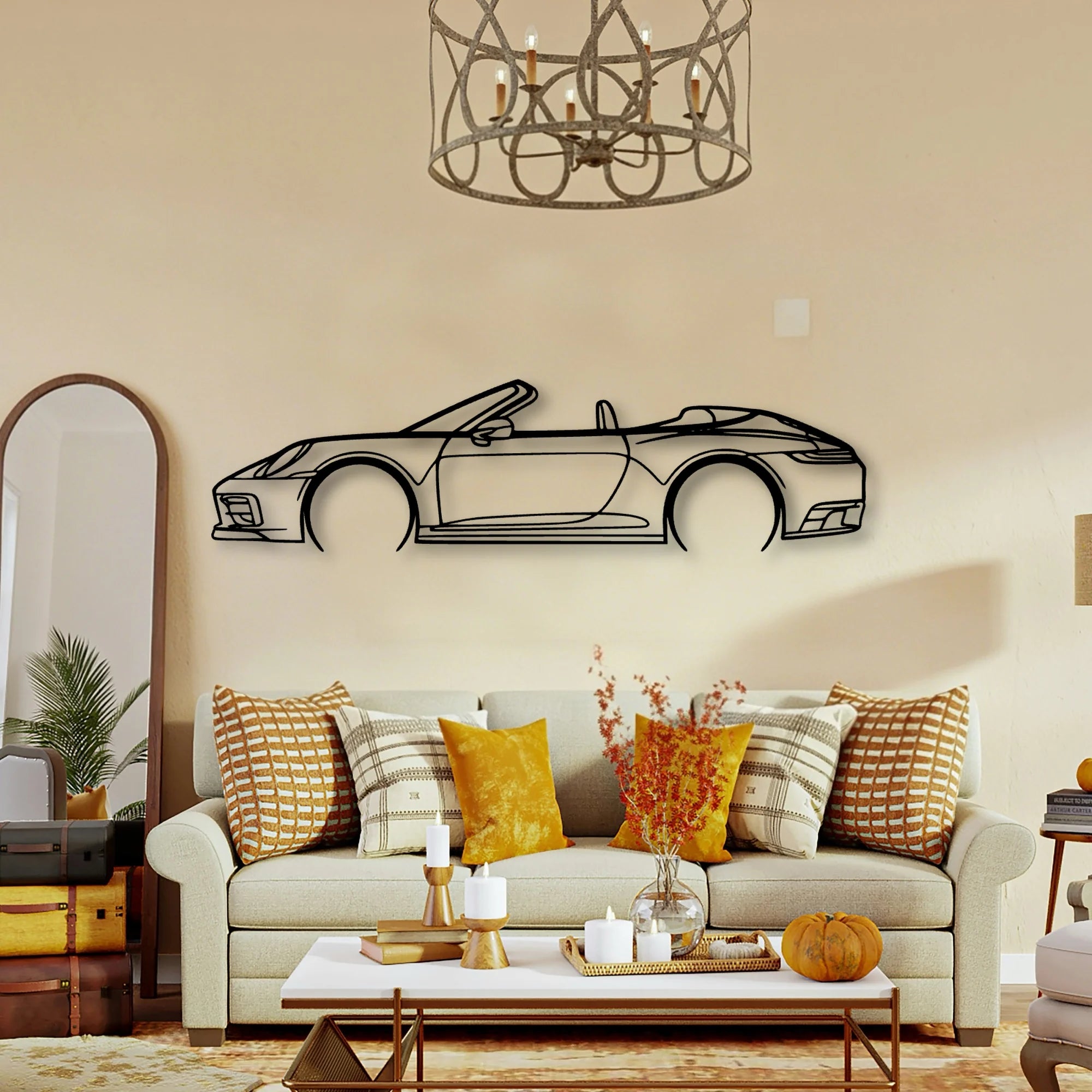 P Generation 8 Convertible Classic Silhouette Metal Wall Art - Tinvibe