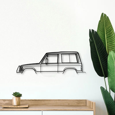 Pajero 1987 Classic Silhouette Metal Wall Art - Tinvibe