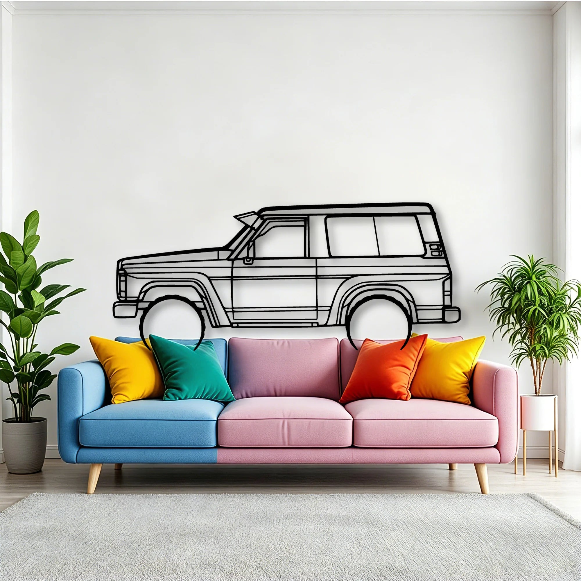 Patrol GQ 1988 Classic Silhouette Metal Wall Art - Tinvibe