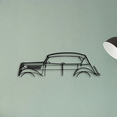 Phaeton 1930 Classic Silhouette Metal Wall Art - Tinvibe