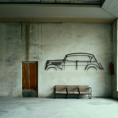 Phaeton 1930 Classic Silhouette Metal Wall Art - Tinvibe