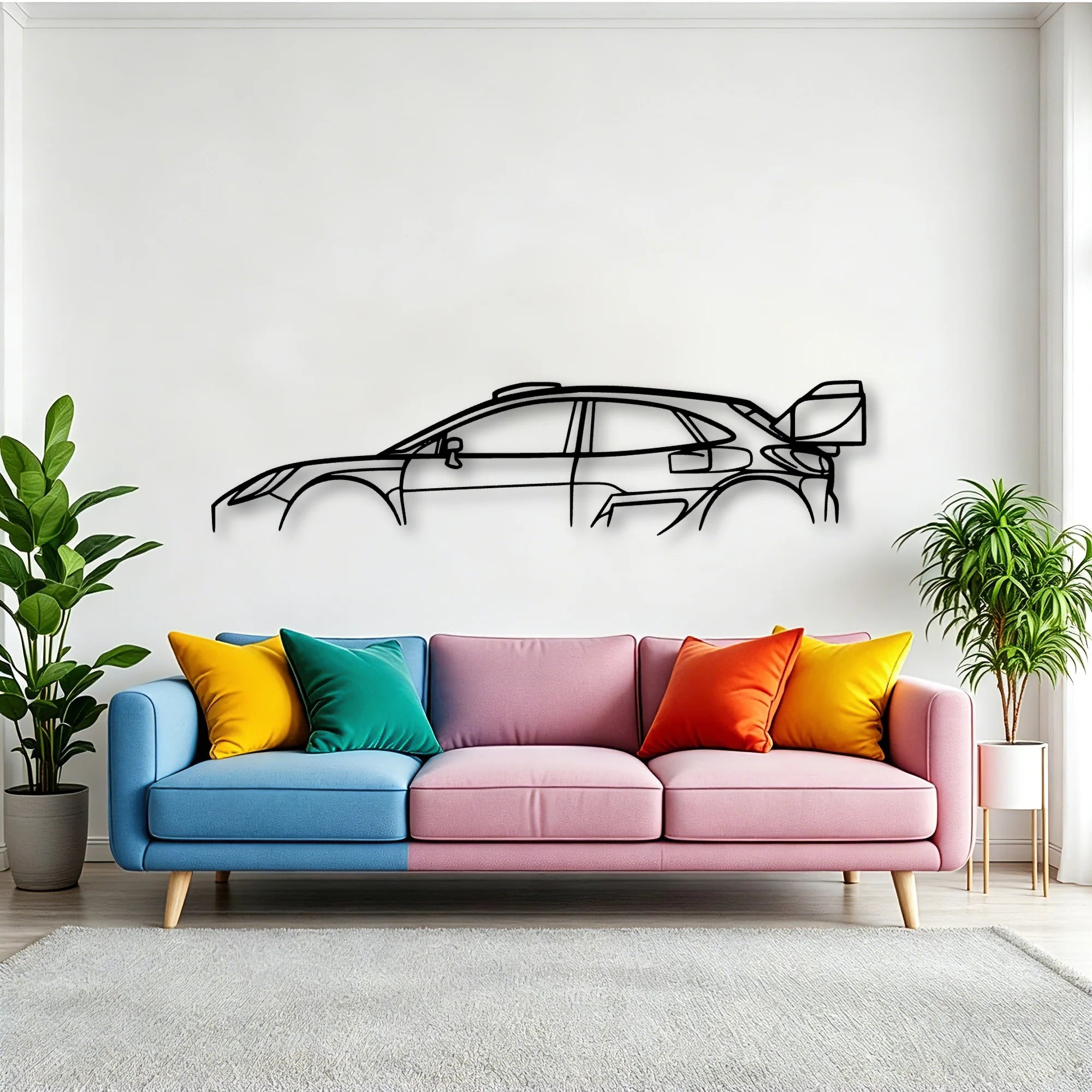 Puma RALLY1 Classic Silhouette Metal Wall Art - Tinvibe