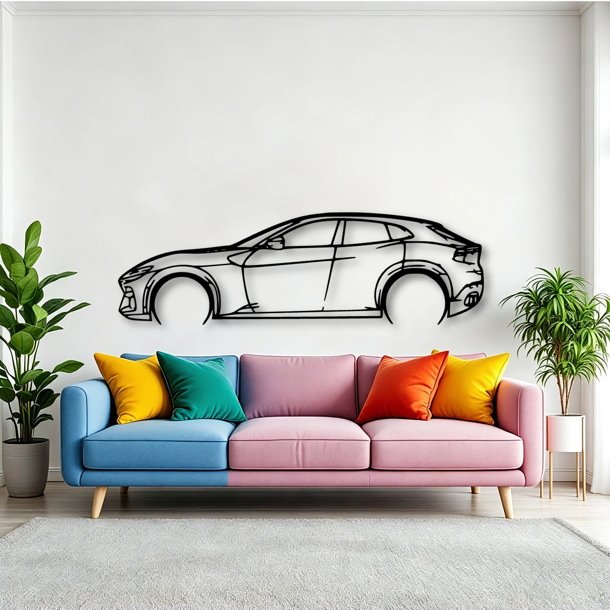 Purosangue Classic Silhouette Metal Wall Art - Tinvibe