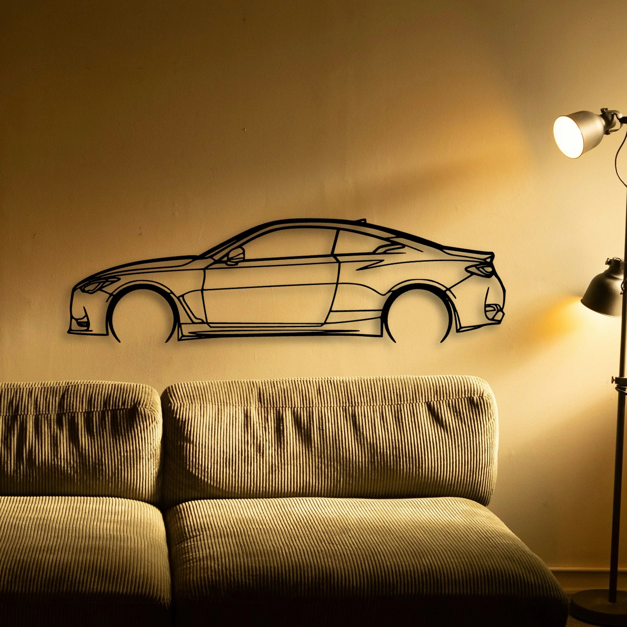 Q60 Classic Silhouette Metal Wall Art - Tinvibe
