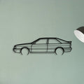 Quattro 80 1989 Classic Silhouette Metal Wall Art - Tinvibe