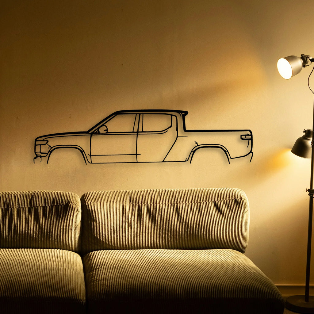 R1T Classic Silhouette Metal Wall Art - Tinvibe