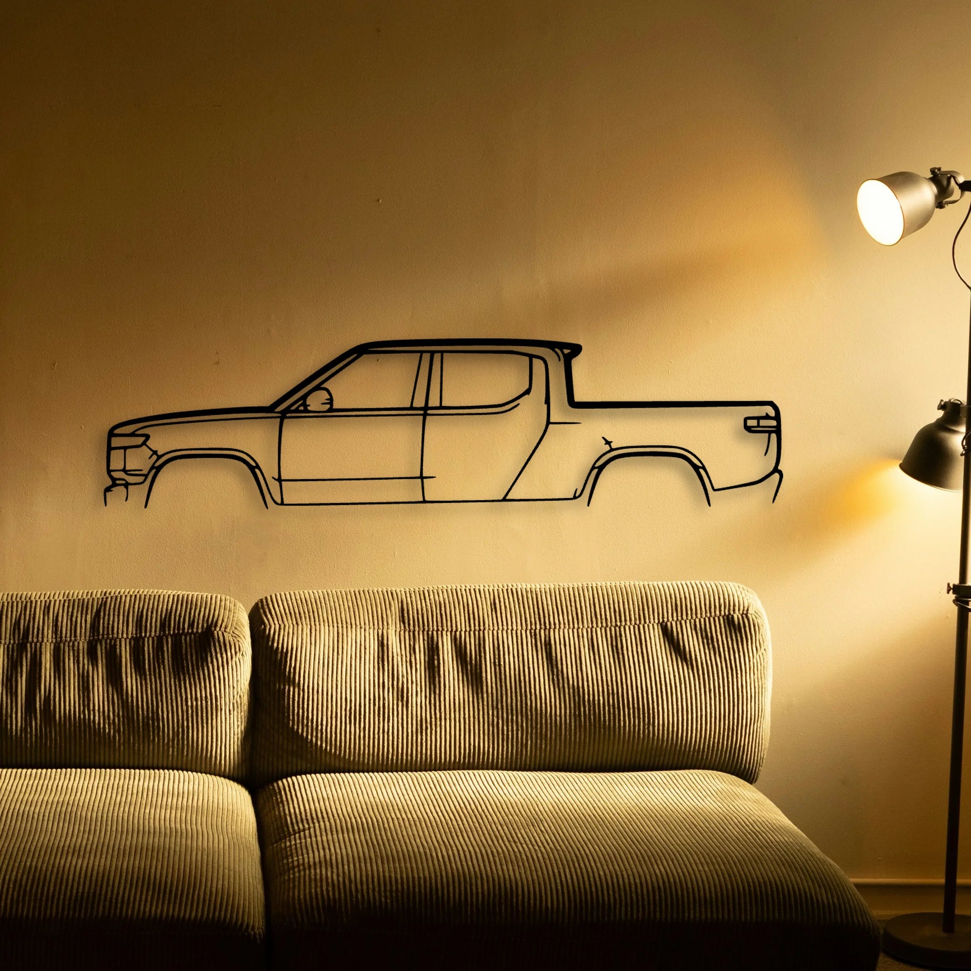 R1T Classic Silhouette Metal Wall Art - Tinvibe