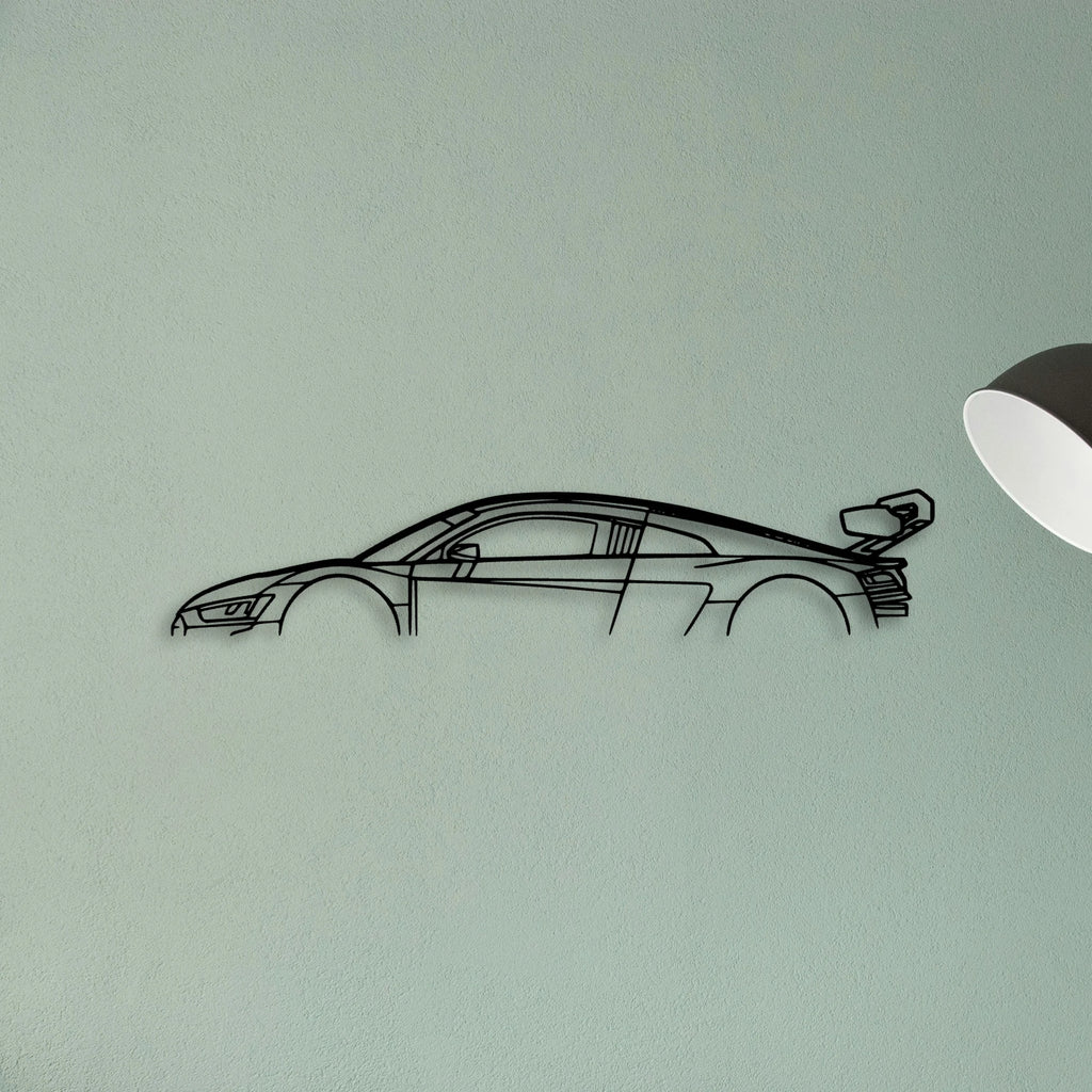 R8 LMS 2022 Classic Silhouette Metal Wall Art - Tinvibe