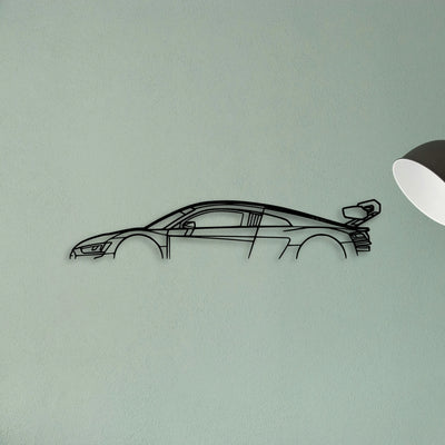 R8 LMS 2022 Classic Silhouette Metal Wall Art - Tinvibe