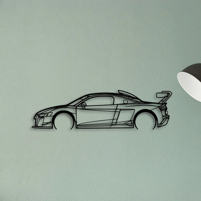 R8 LMS GT2 Classic Silhouette Metal Wall Art - Tinvibe
