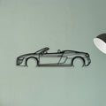 R8 Spyder 2012 Classic Silhouette Metal Wall Art - Tinvibe