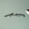R8 Spyder MK2 2 Classic Silhouette Metal Wall Art - Tinvibe