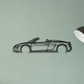 R8 V10 Spider 2022 Classic Silhouette Metal Wall Art - Tinvibe