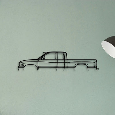 RAM 1998 Classic Silhouette Metal Wall Art - Tinvibe