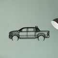 RAM TRX 2022 Classic Silhouette Metal Wall Art - Tinvibe