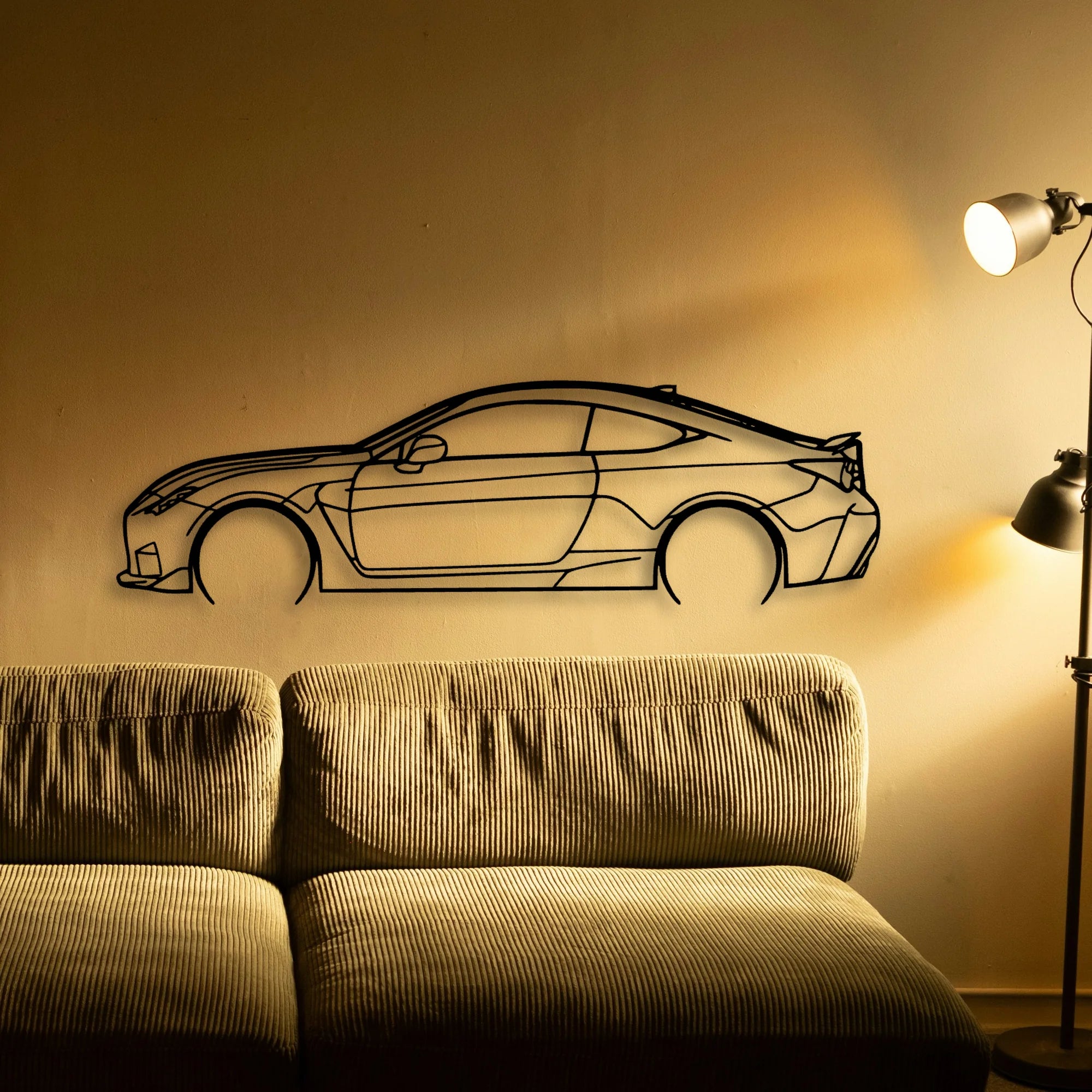 RC F 2 Classic Silhouette Metal Wall Art - Tinvibe