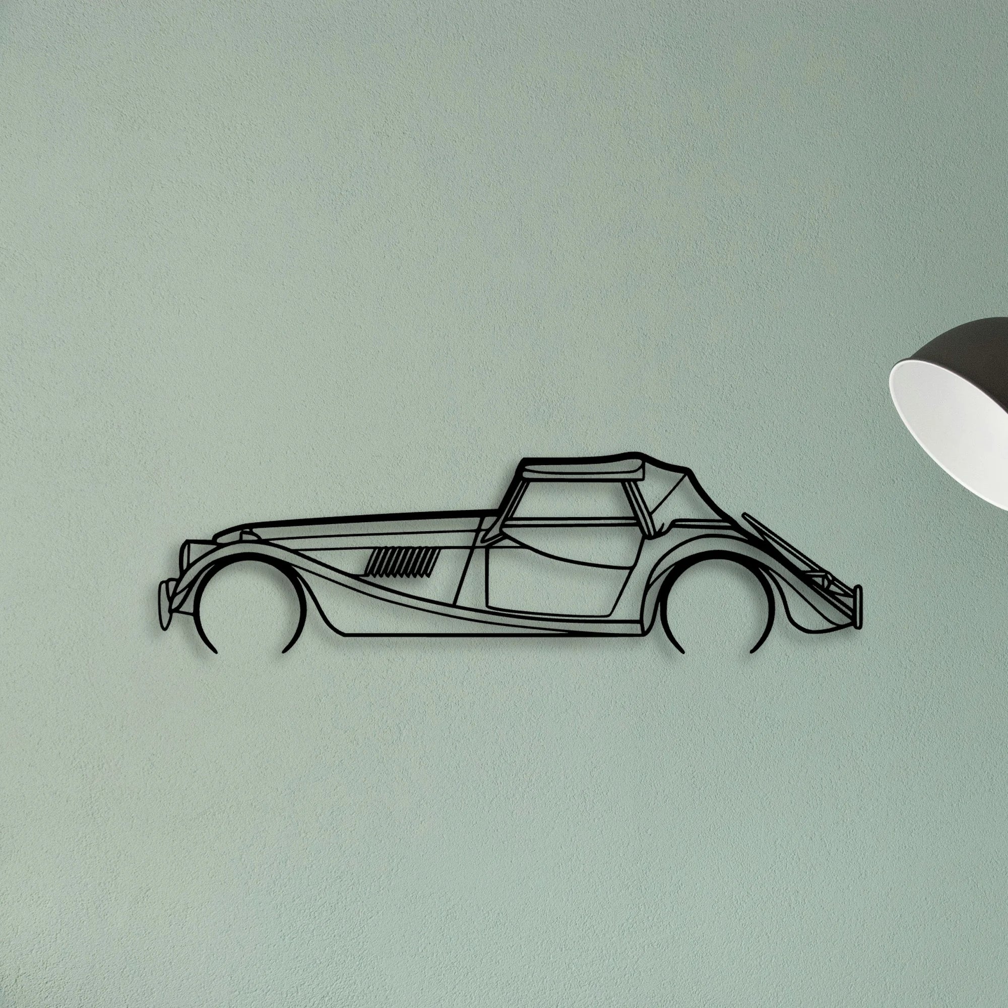 ROADSTER 2015 Classic Silhouette Metal Wall Art - Tinvibe
