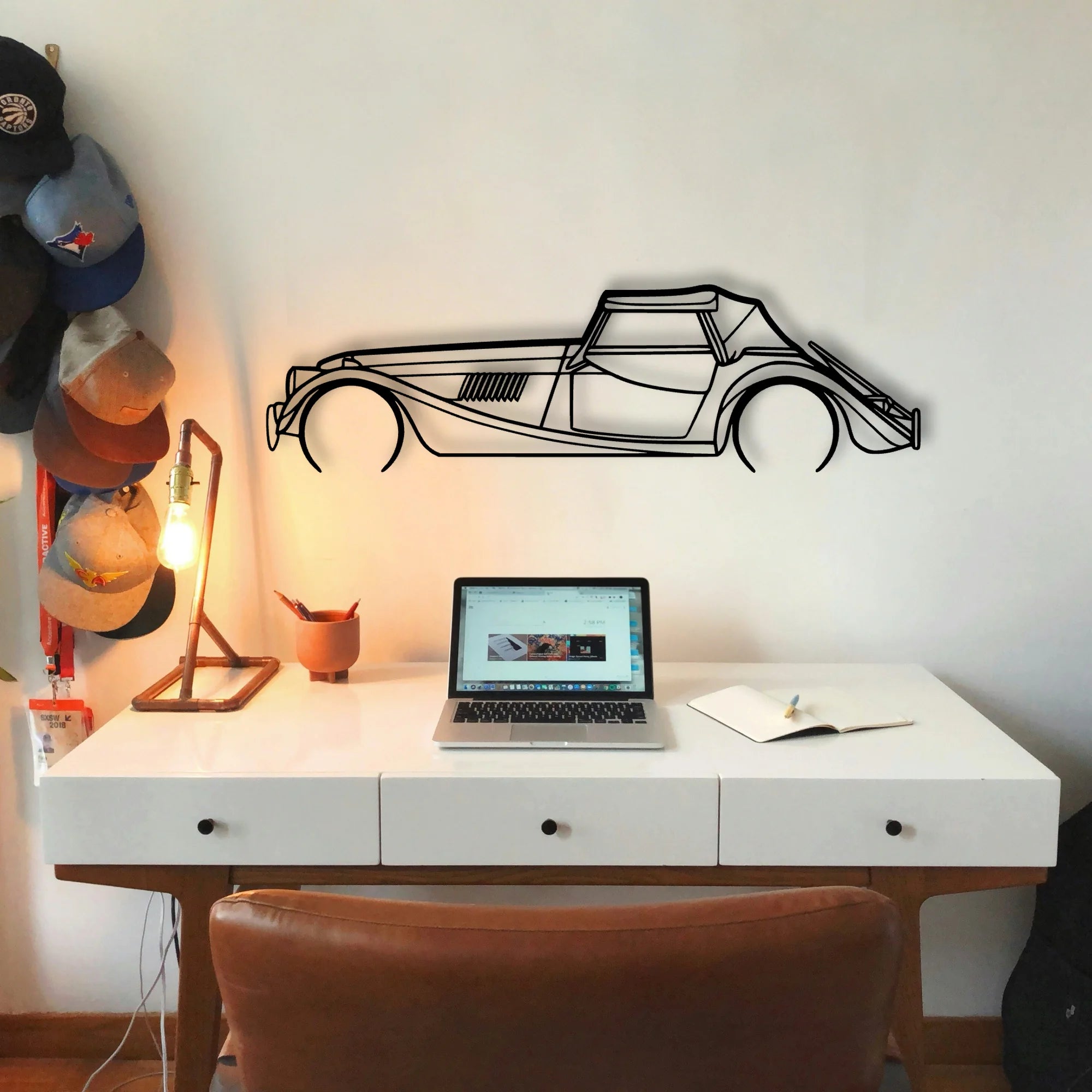 ROADSTER 2015 Classic Silhouette Metal Wall Art - Tinvibe