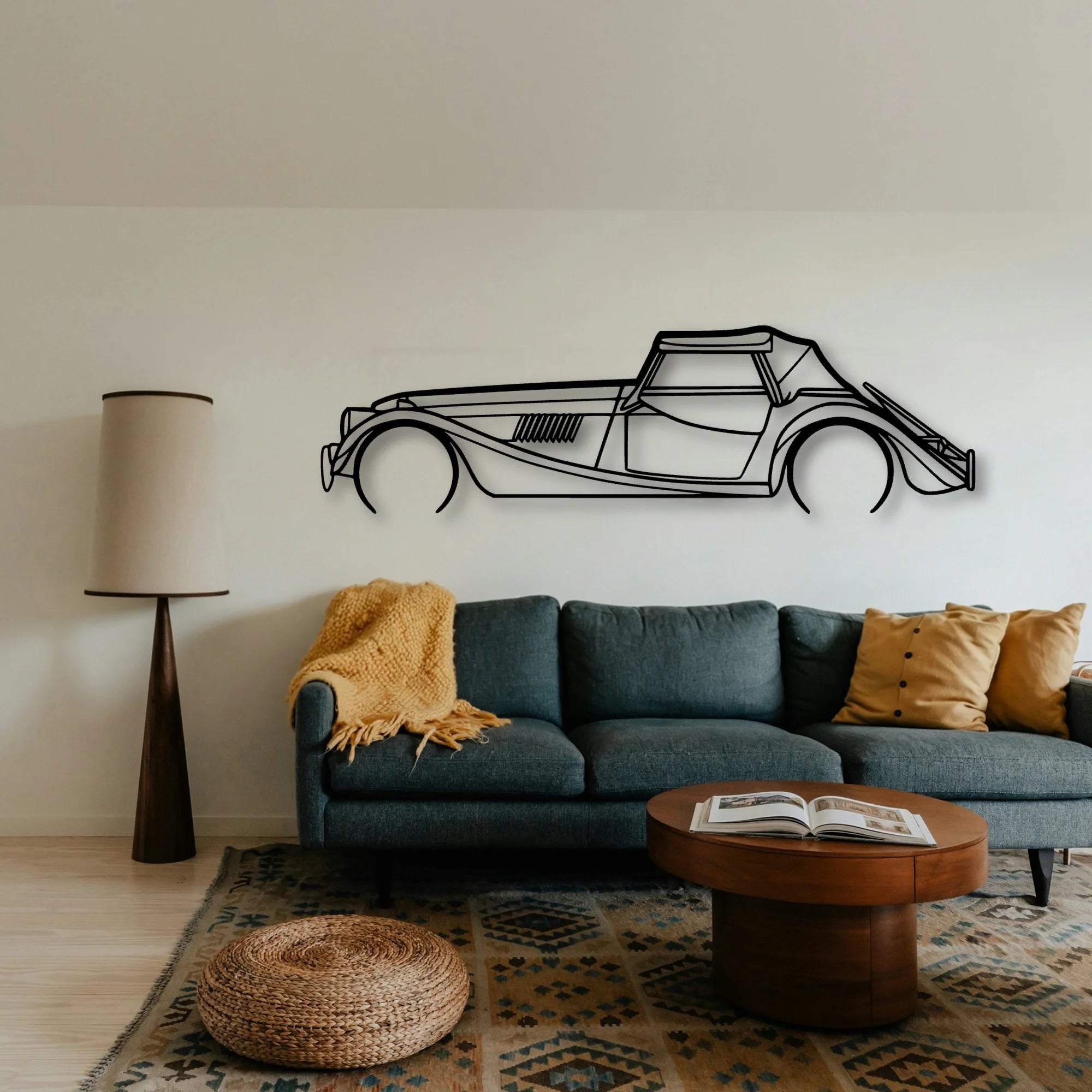 ROADSTER 2015 Classic Silhouette Metal Wall Art - Tinvibe