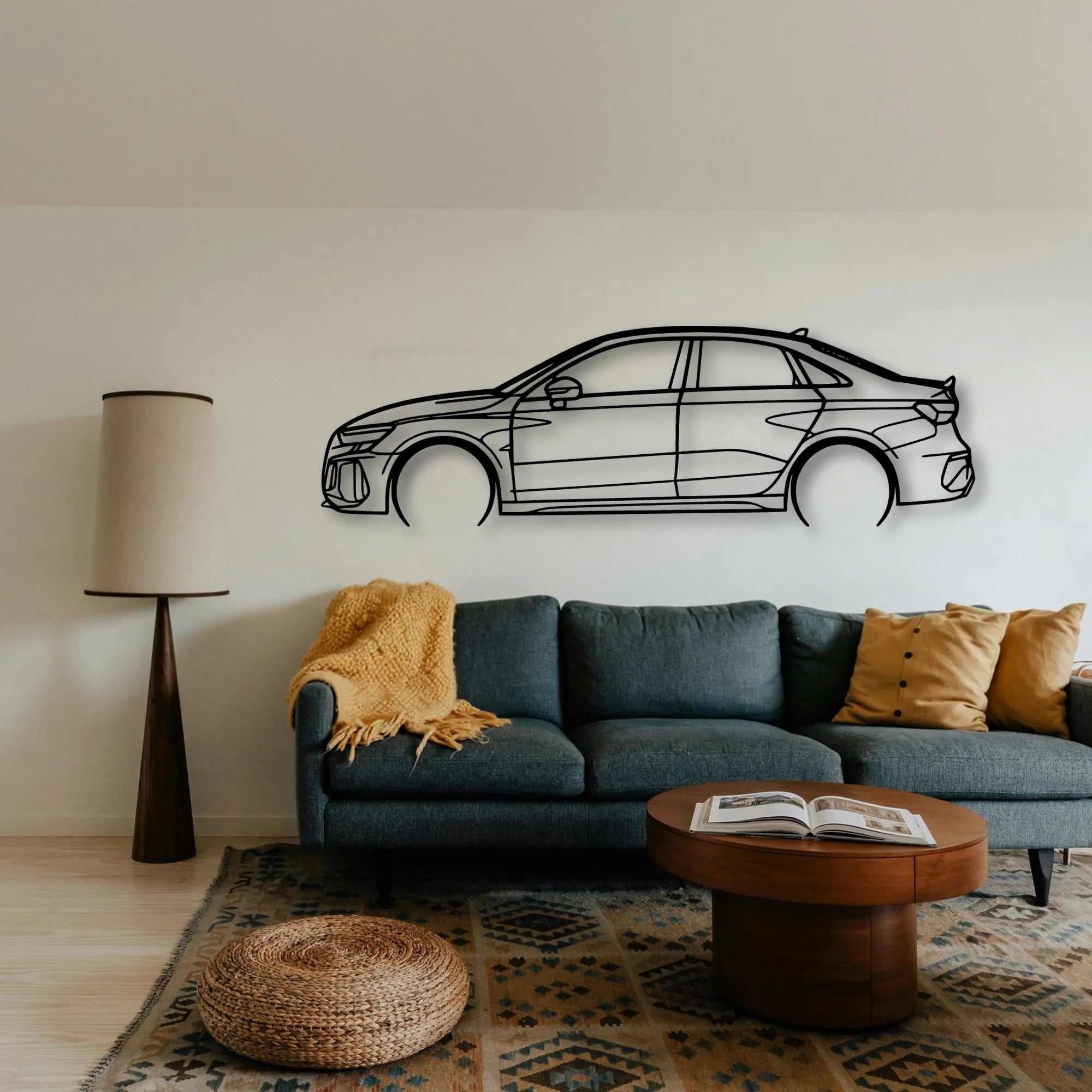 RS3 2022 Classic Silhouette Metal Wall Art - Tinvibe
