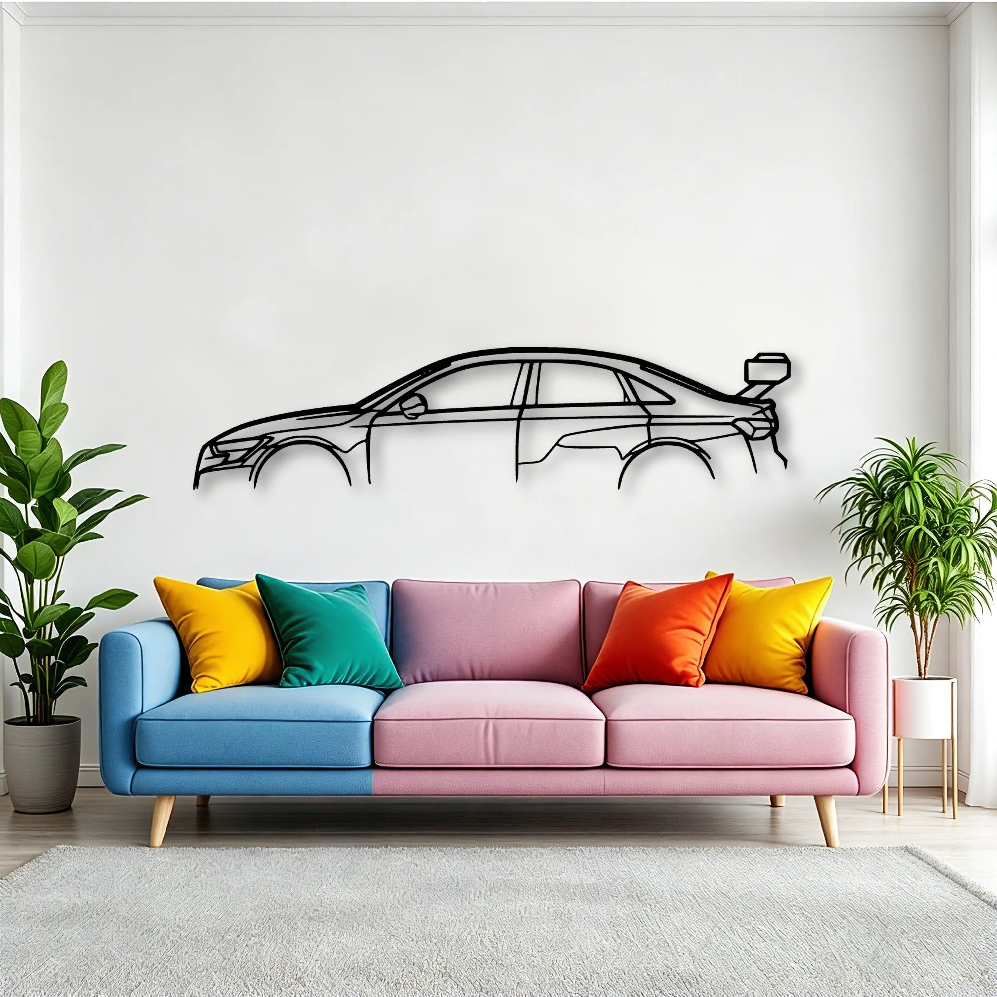 RS3 LMS TCR Classic Silhouette Metal Wall Art - Tinvibe