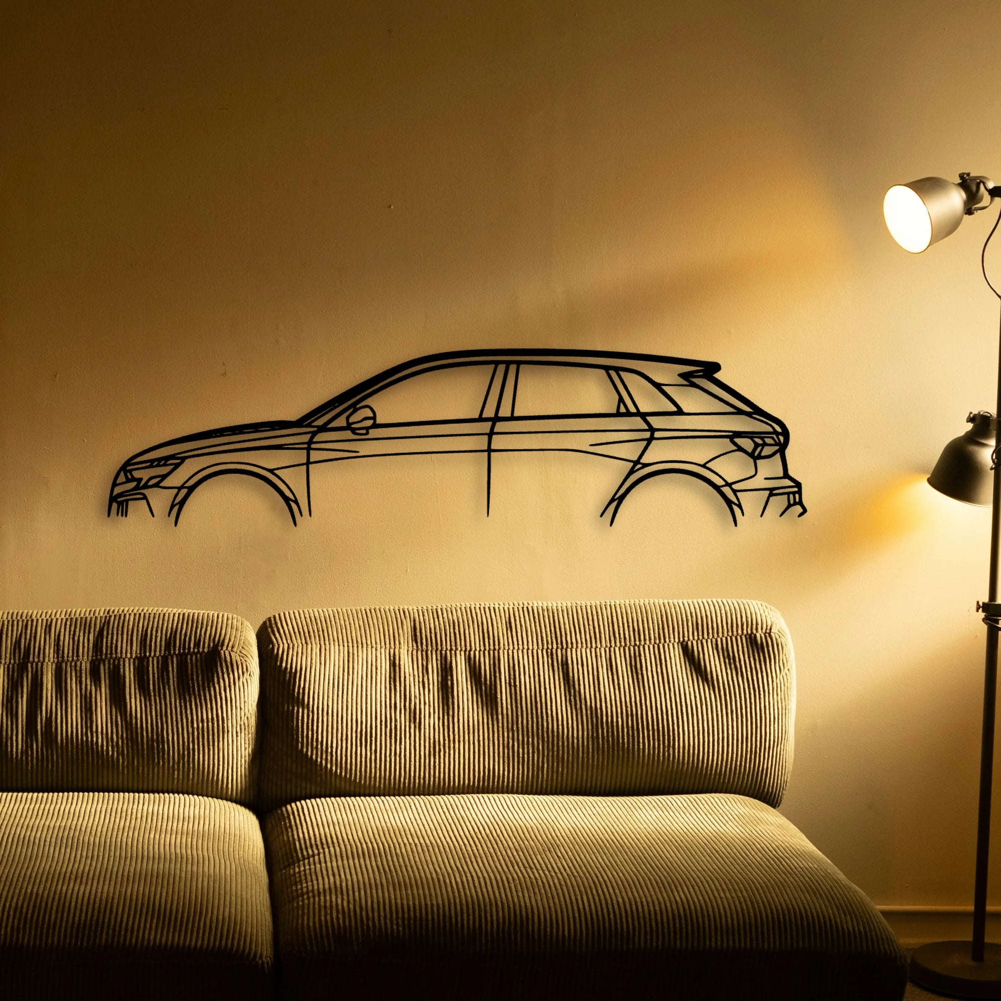 RS3 Sportback 8Y Classic Silhouette Metal Wall Art - Tinvibe
