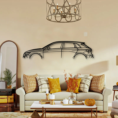 RS3 Sportback 8Y Classic Silhouette Metal Wall Art - Tinvibe