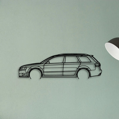 RS4 Avant 2006 Classic Silhouette Metal Wall Art - Tinvibe