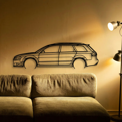 RS4 Avant 2006 Classic Silhouette Metal Wall Art - Tinvibe