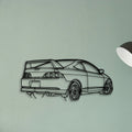 RSX Type S Angle Classic Silhouette Metal Wall Art - Tinvibe