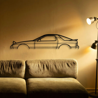 RX 7 FC GTU Classic Silhouette Metal Wall Art - Tinvibe