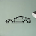 RX7 1989 Classic Silhouette Metal Wall Art - Tinvibe
