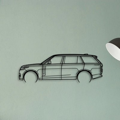 Range Rover 2023 2 Classic Silhouette Metal Wall Art - Tinvibe