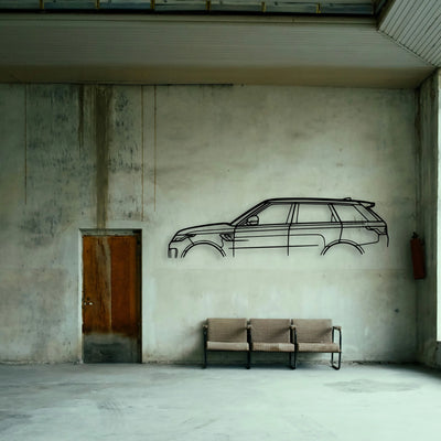 Range SVR Classic Silhouette Metal Wall Art - Tinvibe