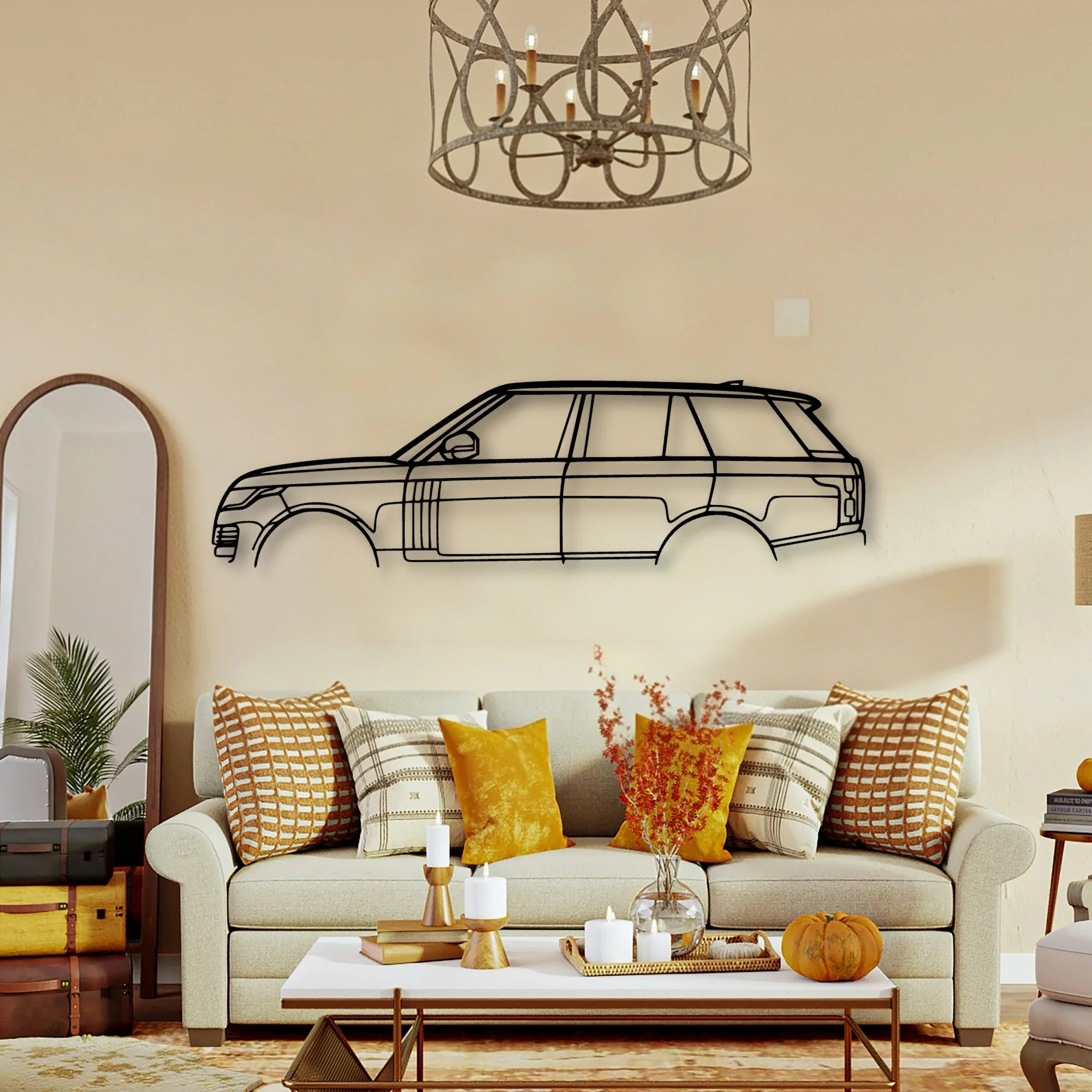 Range Vogue 2021 Classic Silhouette Metal Wall Art - Tinvibe