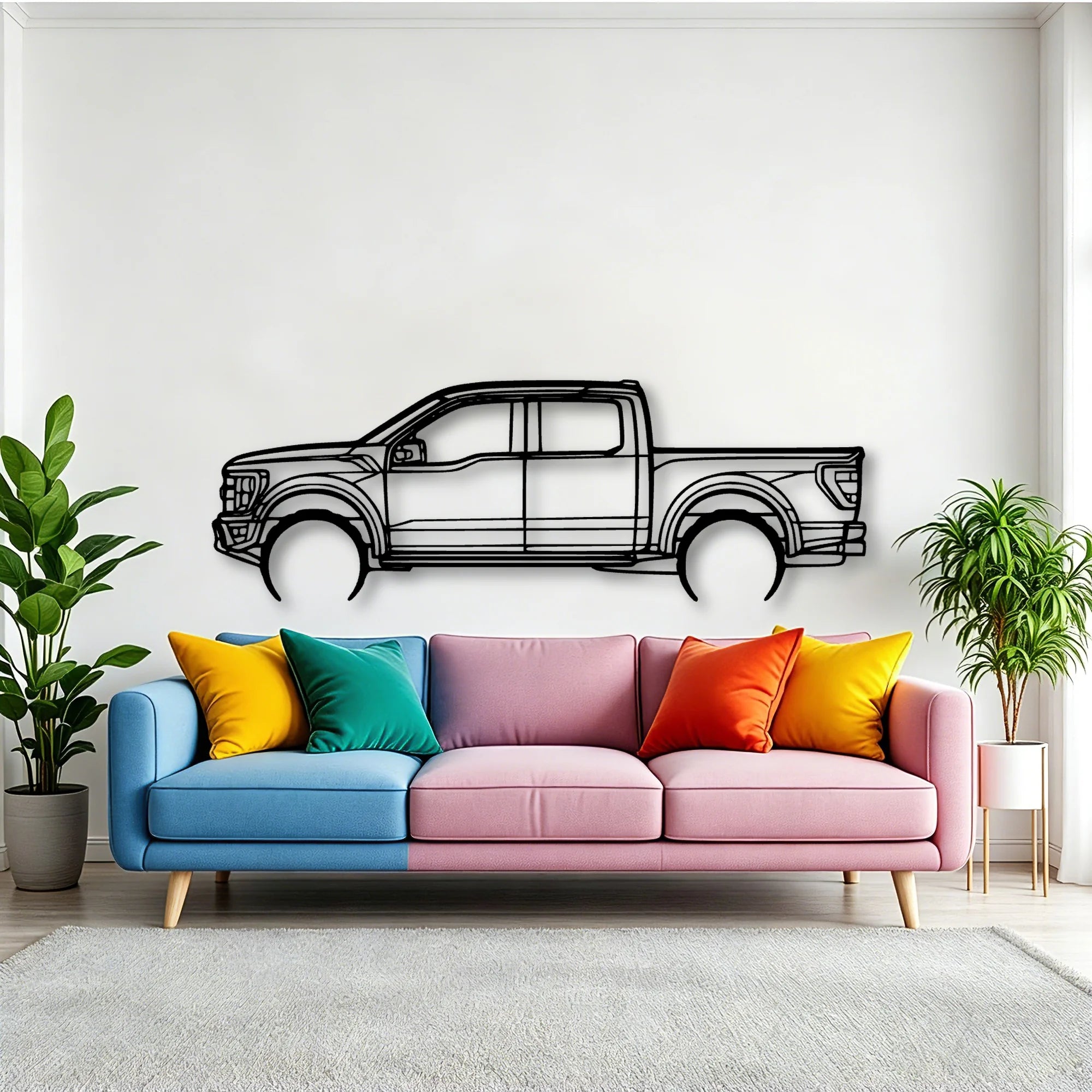 Raptor 2022 Classic Silhouette Metal Wall Art - Tinvibe