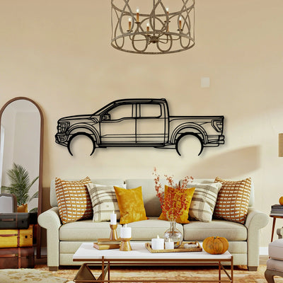 Raptor 2022 Classic Silhouette Metal Wall Art - Tinvibe