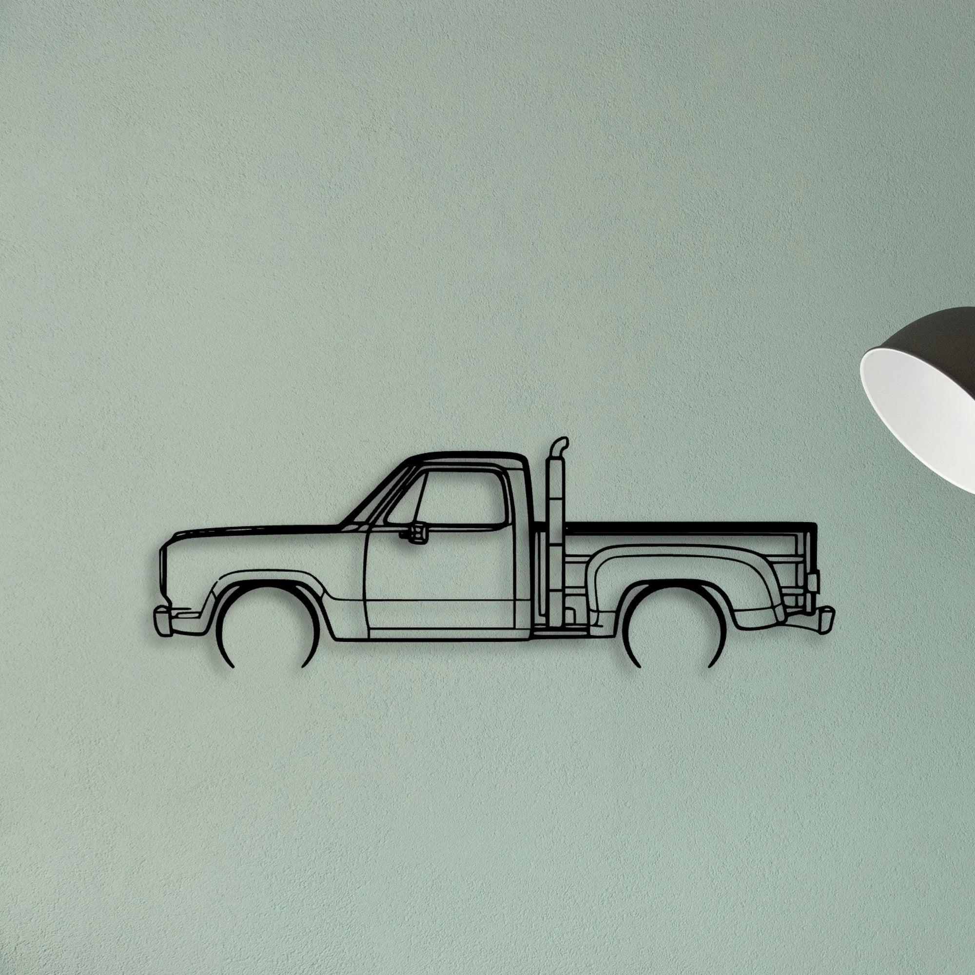 RED Express 1979 Classic Silhouette Metal Wall Art - Tinvibe