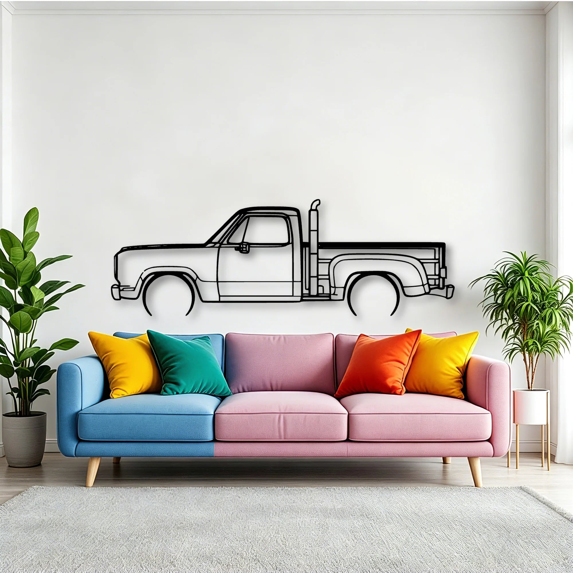 RED Express 1979 Classic Silhouette Metal Wall Art - Tinvibe