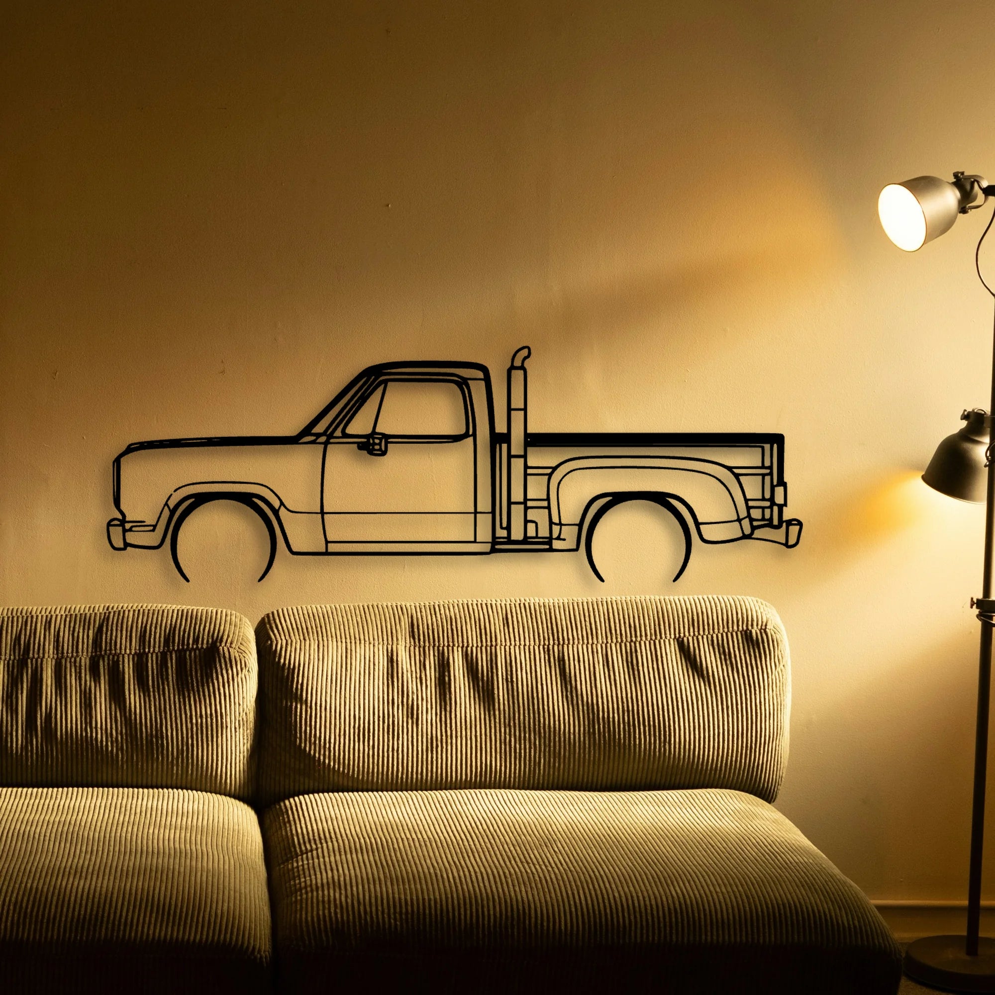 RED Express 1979 Classic Silhouette Metal Wall Art - Tinvibe
