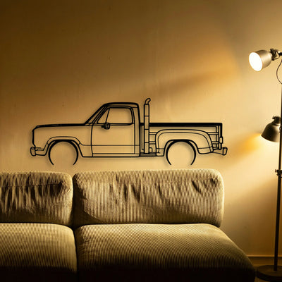 RED Express 1979 Classic Silhouette Metal Wall Art - Tinvibe