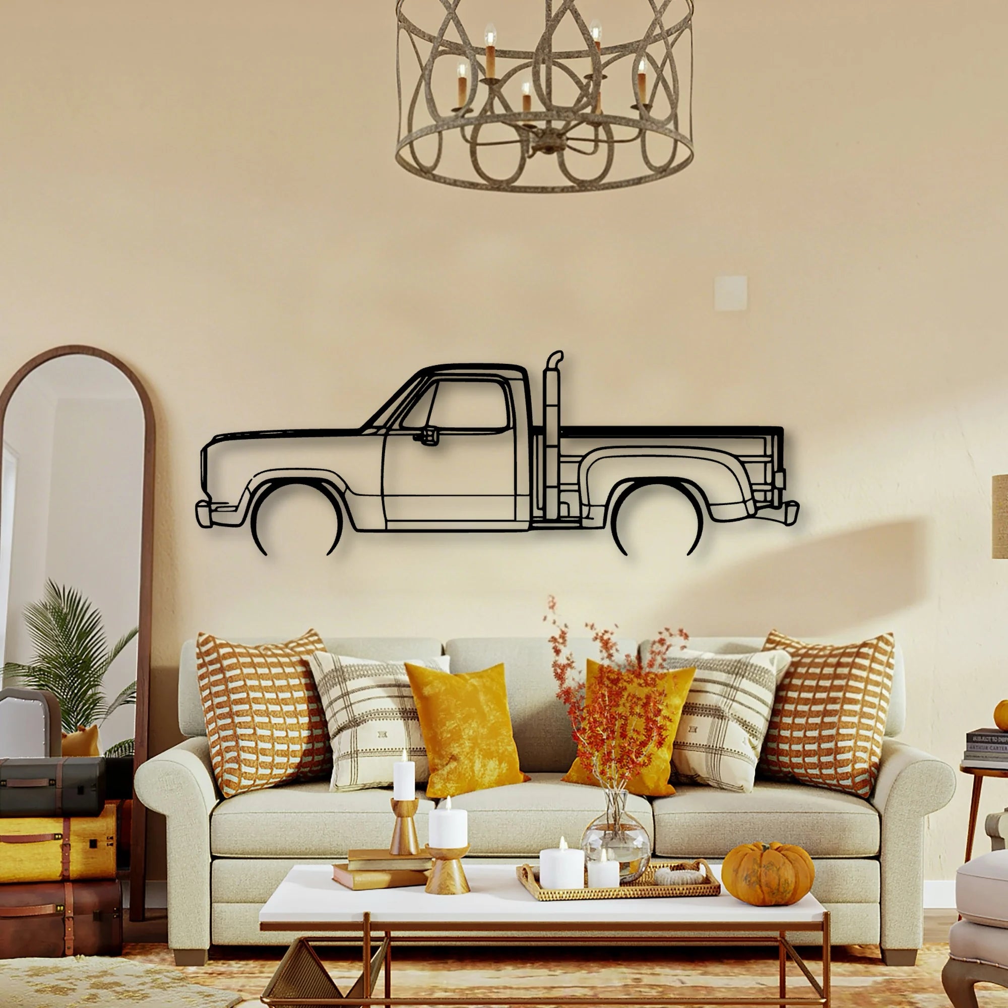 RED Express 1979 Classic Silhouette Metal Wall Art - Tinvibe