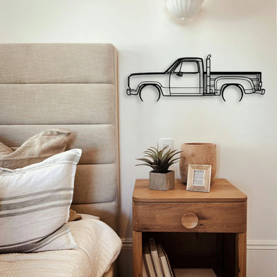 RED Express 1979 Classic Silhouette Metal Wall Art - Tinvibe