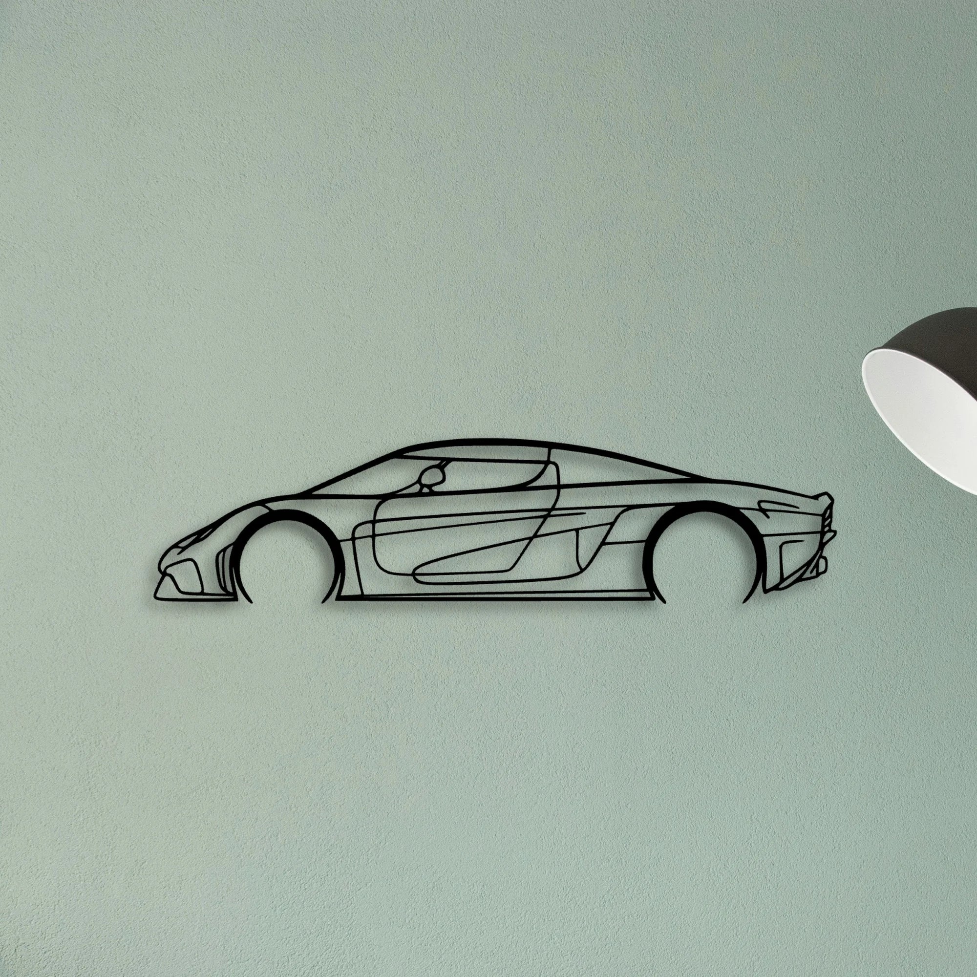 Regera Classic Silhouette Metal Wall Art - Tinvibe